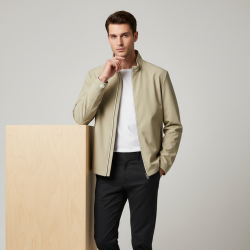 Cazadora Reversible Pizarra Arena