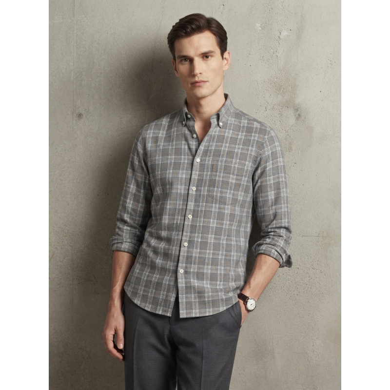 Camisa Olivo Azul